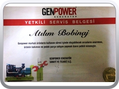 GENPOWER YETKİLİ SERVİS BELGESİ